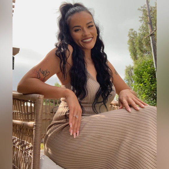 Ribbed maxi dress - Picture 2 of 2